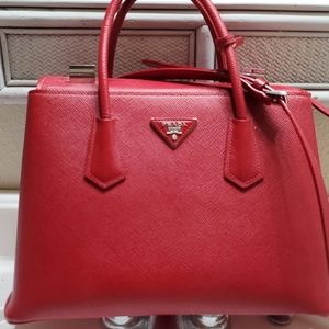 Saffiano twin cuir bag